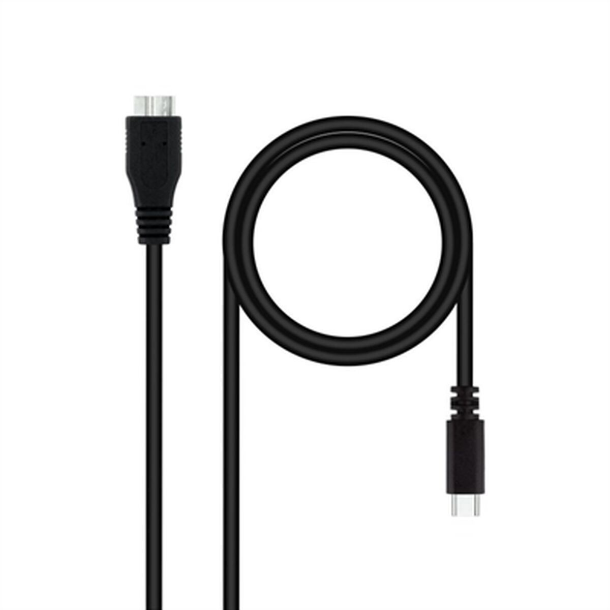 USB to mikro USB kabelis NANOCABLE 10.01.1201-BK